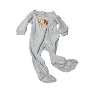 Vintage Disney Light Blue Winnie the Pooh Footie